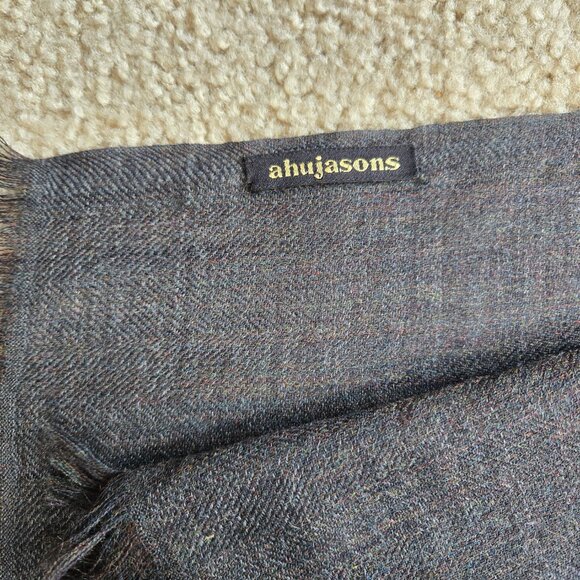 NWOT Ahujasons Wool Lightweight Stripe Scarf - Picture 8 of 10